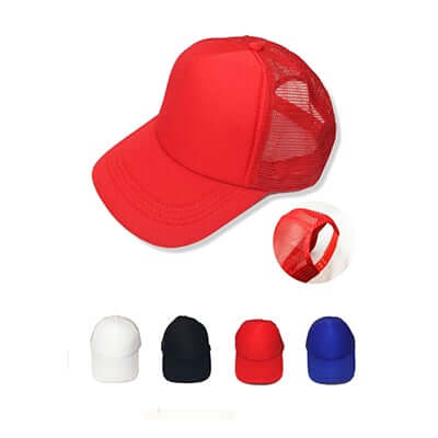 Breathable Mesh Knit Baseball Cap with Adjustable Snapback Closure
