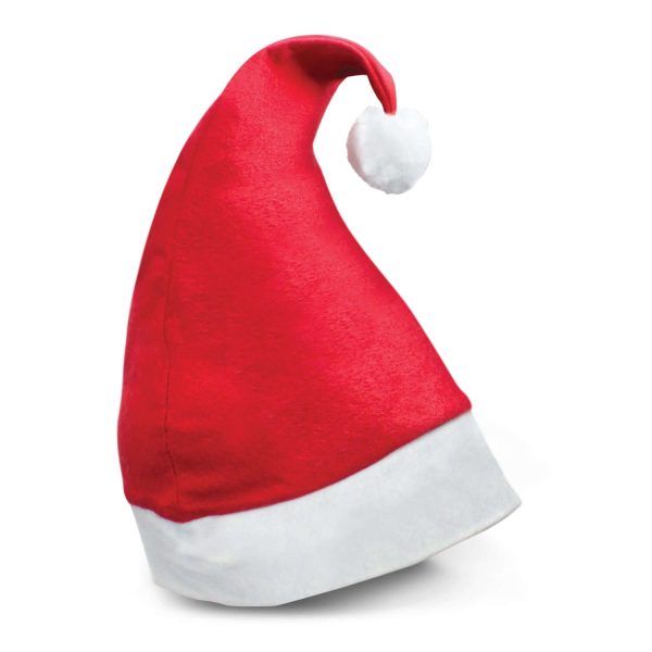 Classic Red & White Christmas Santa Hat for Holiday Parties