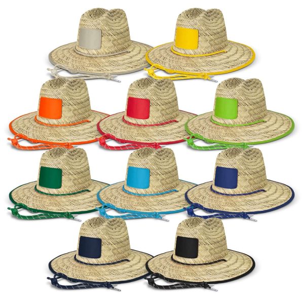 Classic Wide Brim Straw Sun Hat with Adjustable Chin Strap for Women and Men