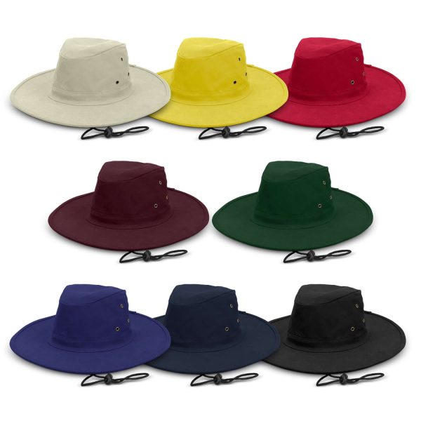 Classic Wide Brim Sun Hat - UPF50, Cotton Twill, Adjustable Chin Strap