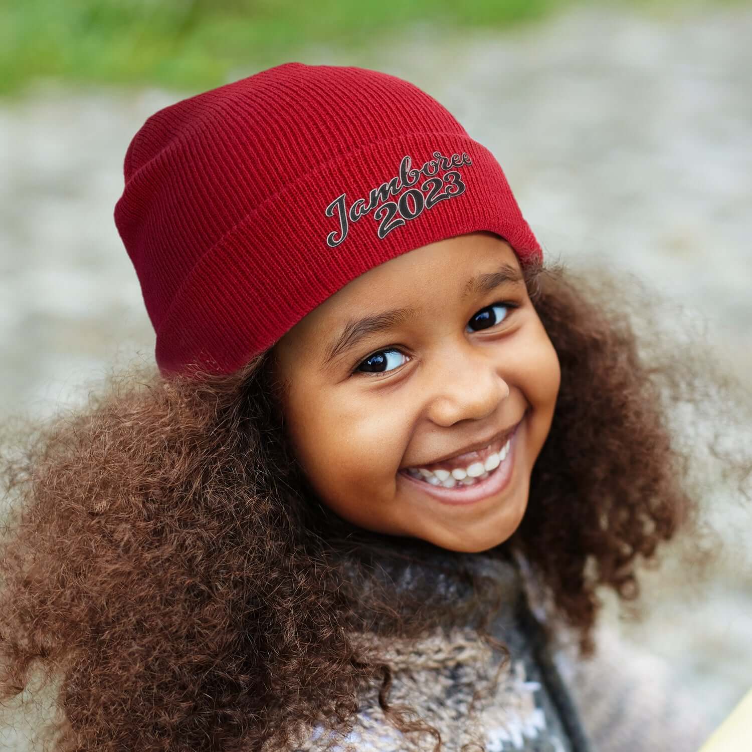 Cozy Knit Beanie for Youth - Warm Acrylic Winter Hat with Rolled Cuff - Image 3