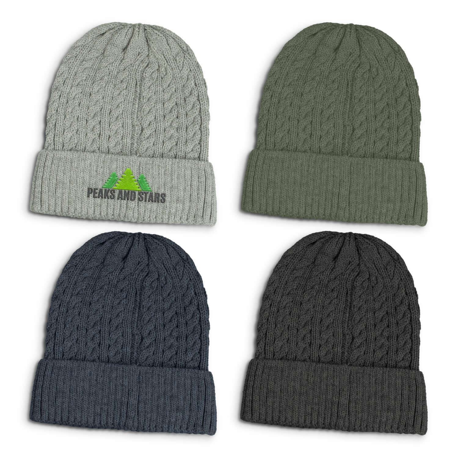 Cozy & Stylish Chunky Cable Knit Beanie Hat for Men and Women