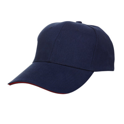 Soft Brushed Cotton Cap with Contrasting Brim for Daily Wear - Image 4