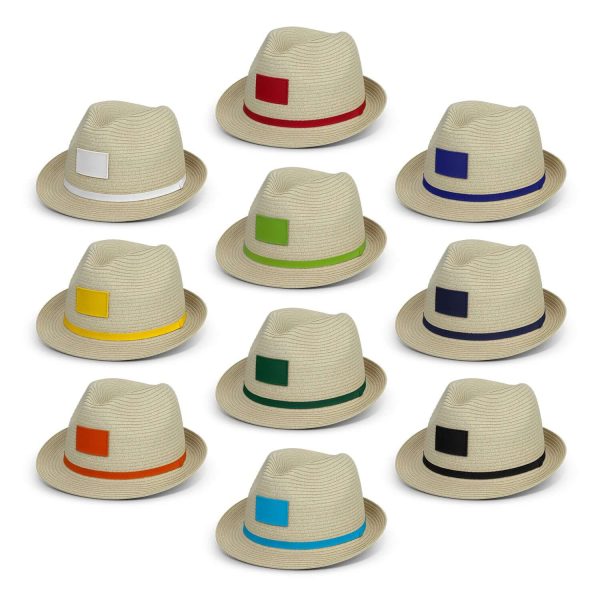Timeless Fedora Hat – Lightweight Paper Weave, Vibrant Ribbon Accent