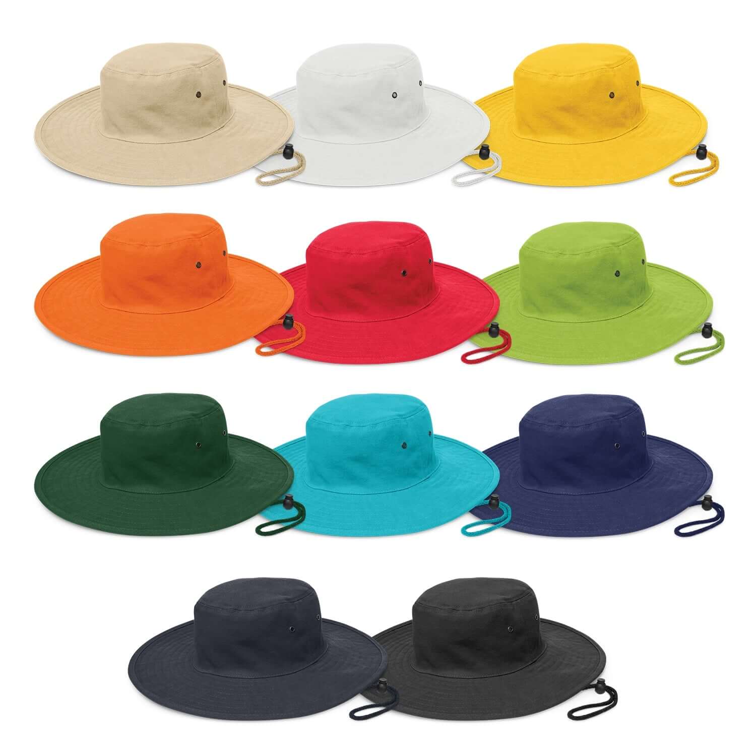UPF 50+ Wide Brim Sun Hat - Adjustable Chin Strap for Outdoor Protection